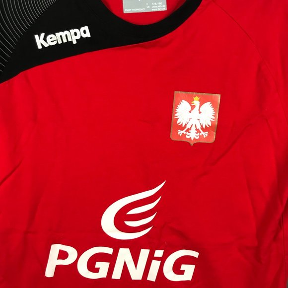 Kempa PGNiG Shirt Mens Medium Red Handball Cotton Short Sleeve Graphic Germany - Picture 3 of 14